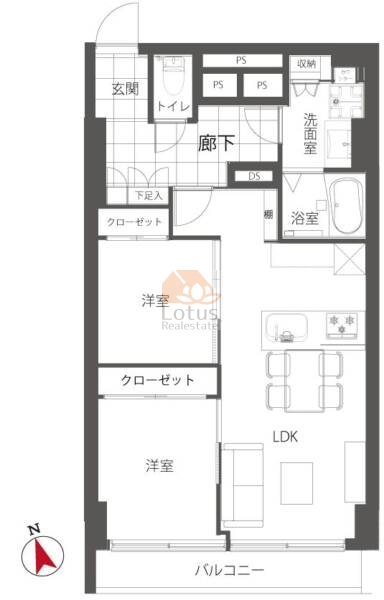 ニュー恵比寿台ハイツ505間取図