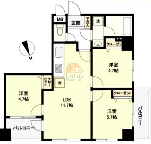 ドムール浅草２2階間取図