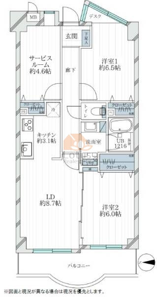 アモーレ北綾瀬402間取図