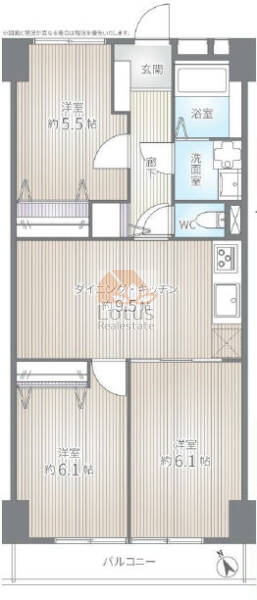 プレジデント中川114間取図