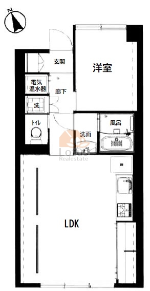 ライオンズマンション言問6階間取図