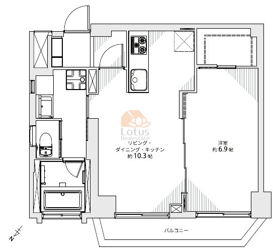 パラシオン荻窪703間取図