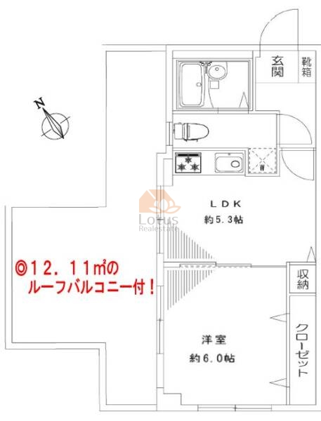 ローズハイツ荻窪401間取図