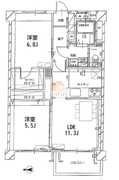 業平橋住宅813間取図