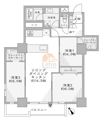 牛込ハイム404間取図