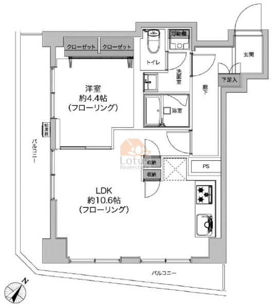 シャトレー五反田605間取図