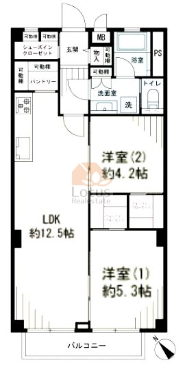 秀和参宮橋レジデンス3階間取図