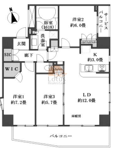 エクセレントシティ西葛西401間取図