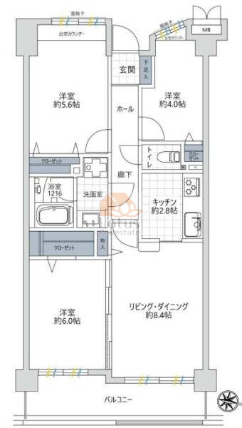 青砥東パークホームズ613間取図