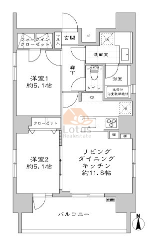 ガリシア九段下ライズ1001間取図