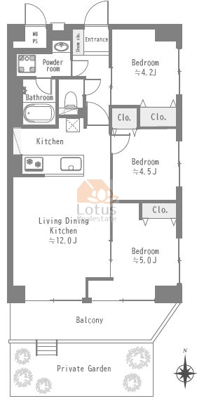 恒陽綾瀬マンション115間取図