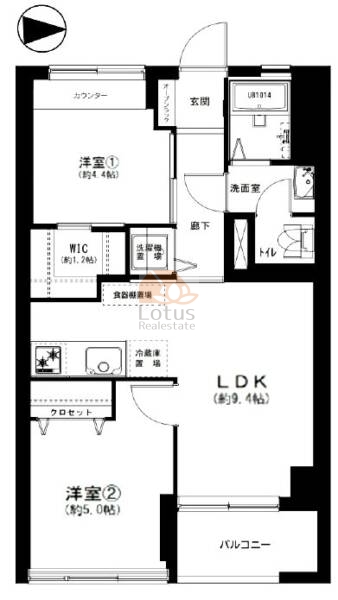 戸越公園マンション202間取図