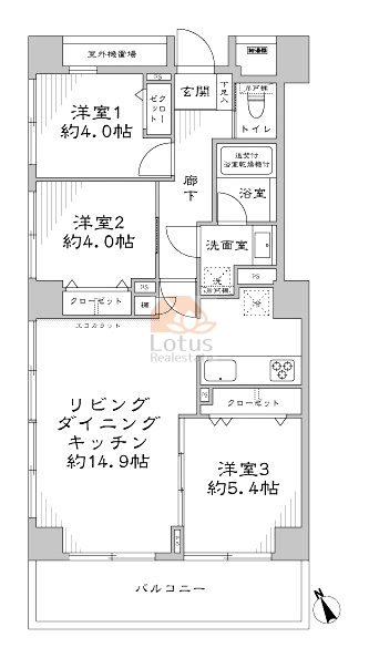 グランドメゾン南阿佐ヶ谷401間取図