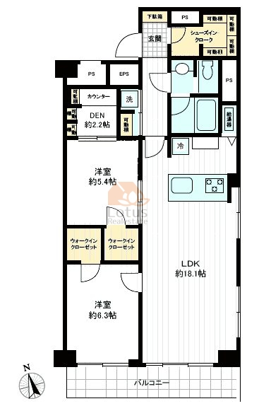 ジュネシオン竜泉504間取図