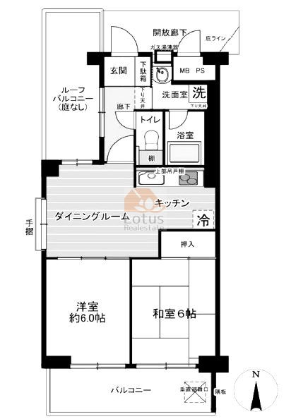 恒陽綾瀬マンション501間取図