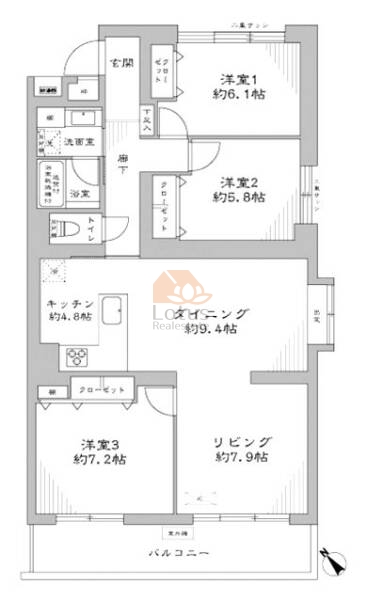 高井戸ハイデンス108間取図