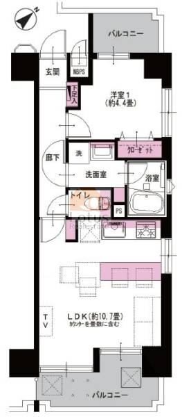 コスモ向島グランコート311間取図