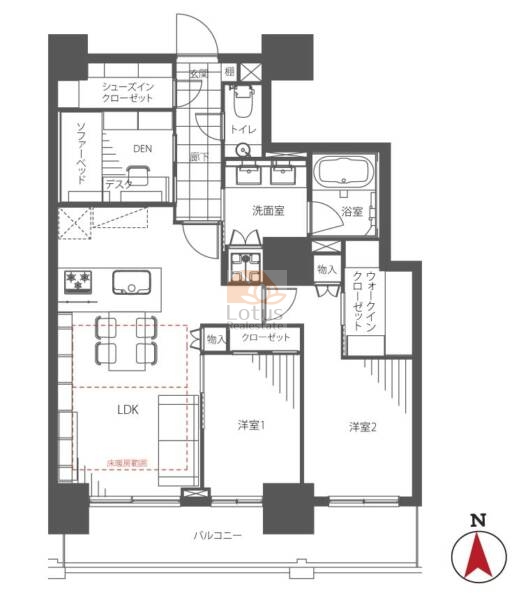 ベイクレストタワー811間取図