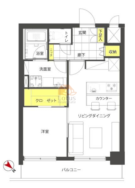 トーア滝野川マンション1007間取図