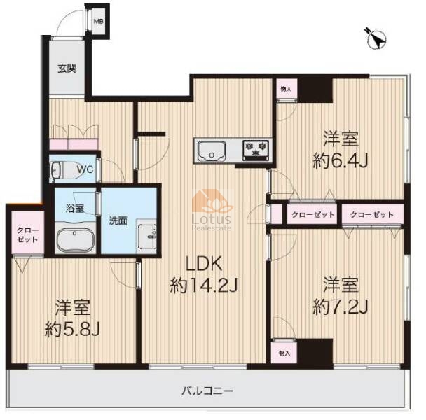 セブンスターマンション第2五反田404間取図