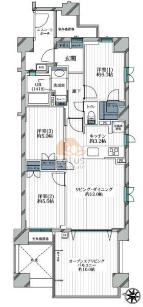 グランシティ亀有405間取図