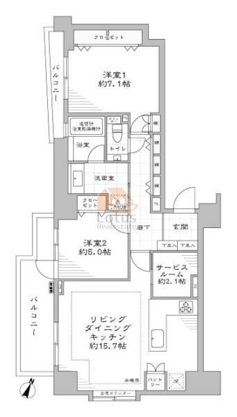 ファミールグラン西麻布パークアヴェニュー804間取図