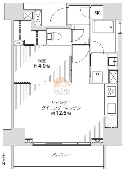 ウィルレーナ東京根岸405間取図