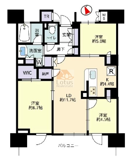 オーベル西葛西302間取図