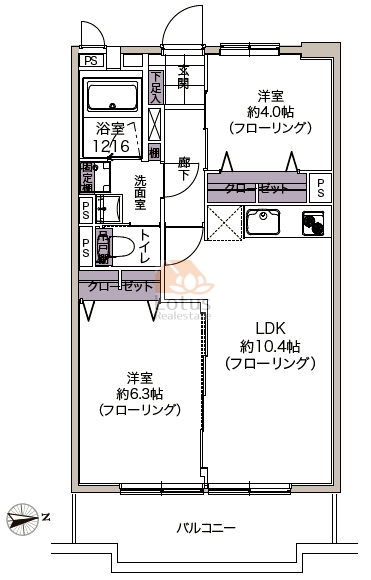 赤羽台四丁目住宅826間取図