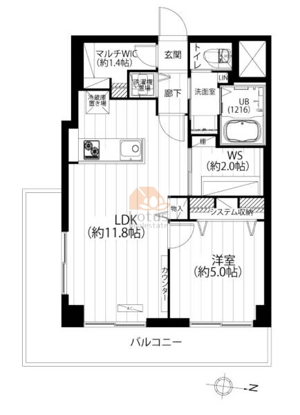 南青山コンド201間取図