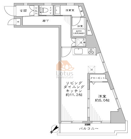 シーガルハイツ入谷壱番館401間取図