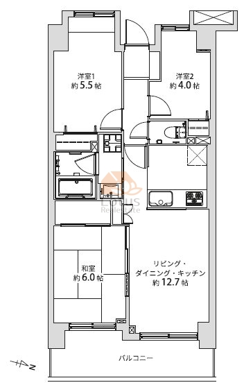 青砥東パークホームズ713間取図