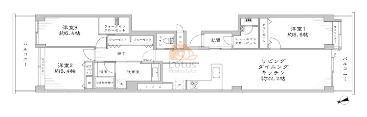 早稲田セントラルハイツ405間取図