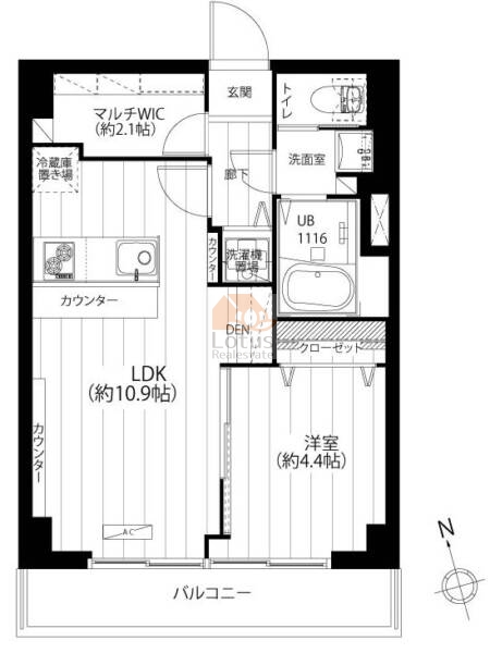 恵比寿ハイツ303間取図