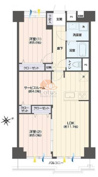 ジュネシオン平井113間取図