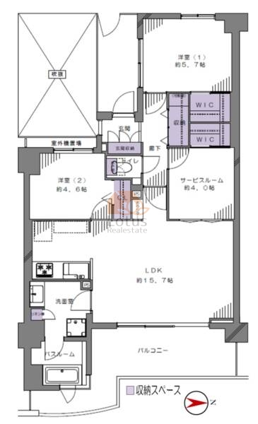 グランシティ天王洲アイル602間取図