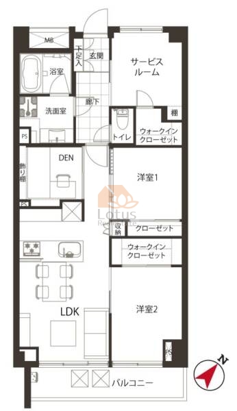 パストラルハイム面影橋209間取図