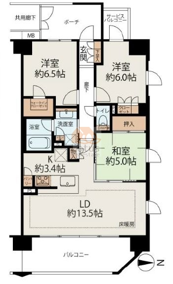 レーベン新小岩innovia801間取図