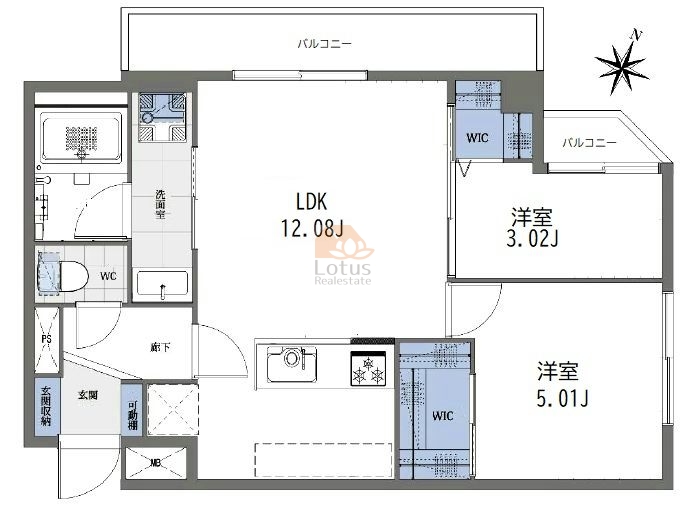 ユニパリス南荻窪301間取図