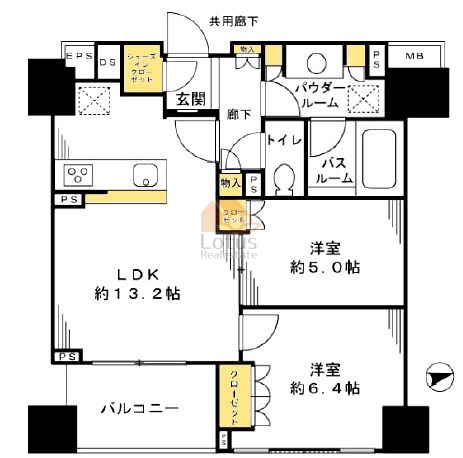 シティハウス市谷薬王寺802間取図