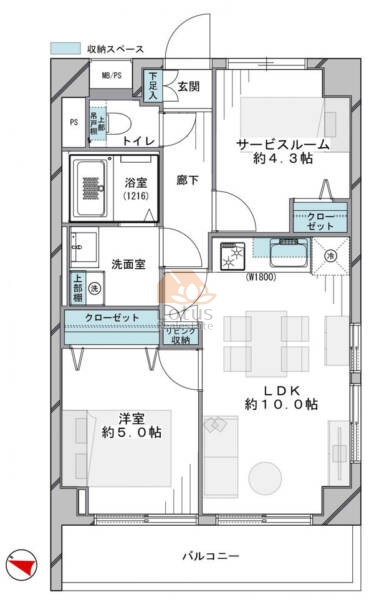 ライオンズマンション護国寺第31202間取図