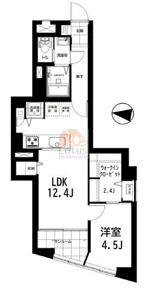 ハセガワハイツ1002間取図