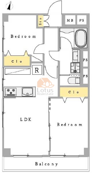 烏山コーポビアネーズ503間取図