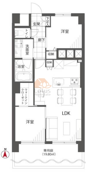 中野ハイム101間取図