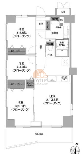 モアステージ竹ノ塚216間取図