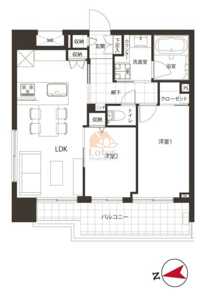 サンクタス浅草レジデンス1111間取図