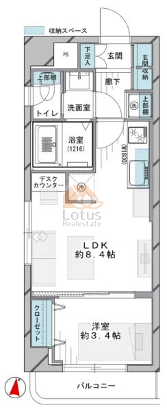 ライオンズマンション錦糸町第７602間取図