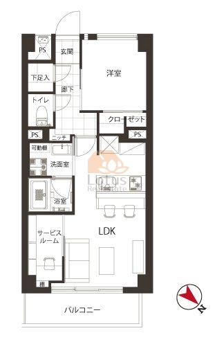 ライオンズマンション千石209間取図