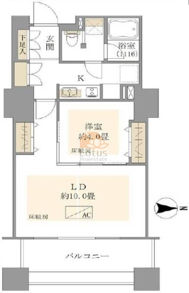 スカイライトタワー510間取図