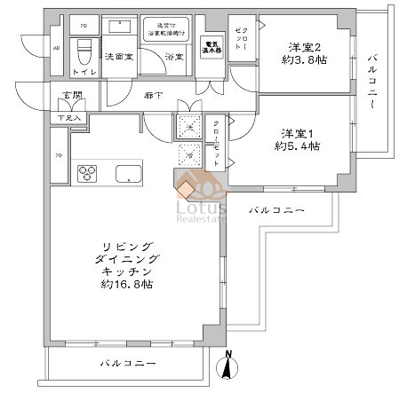 パシフィック白金台506間取図